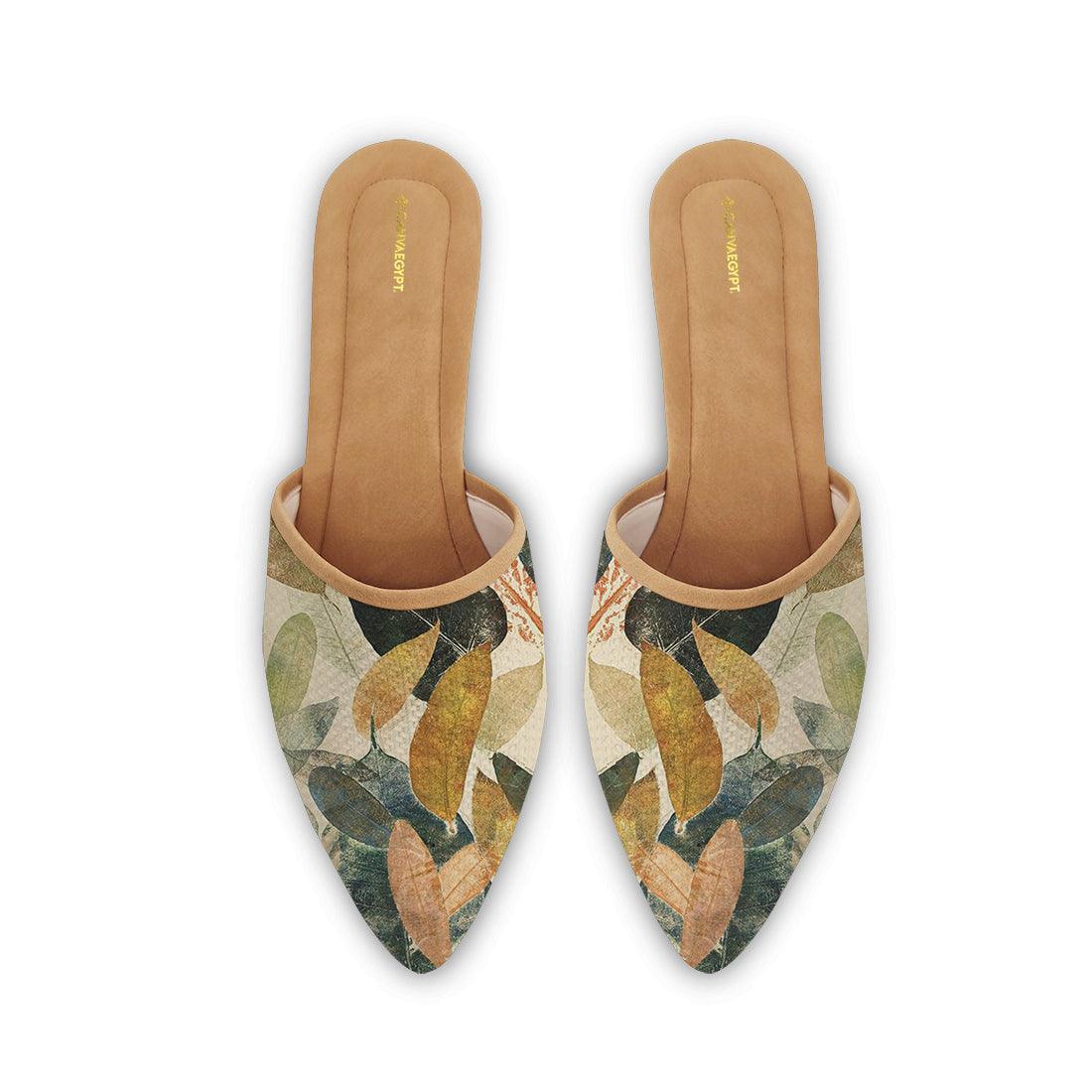 Mules Slipper Leafs - CANVAEGYPT