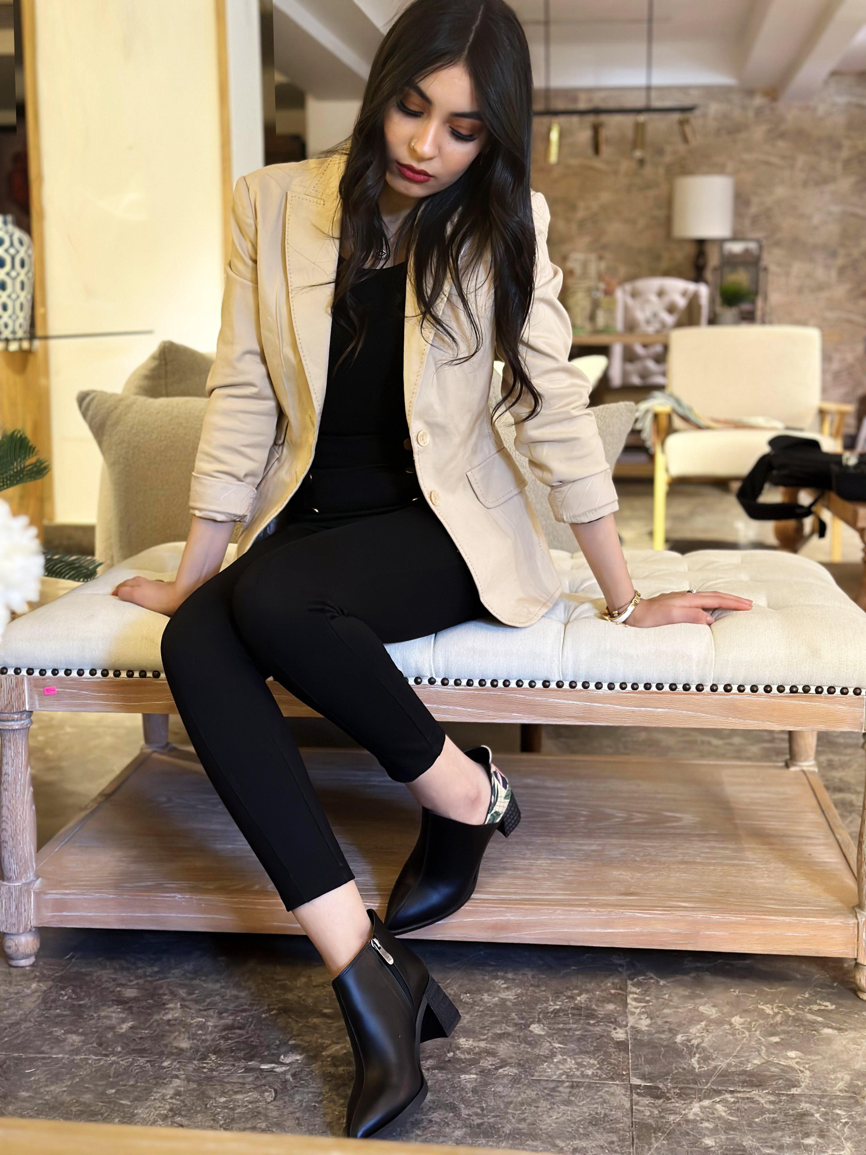 One Side Bootie Leaf - CANVAEGYPT