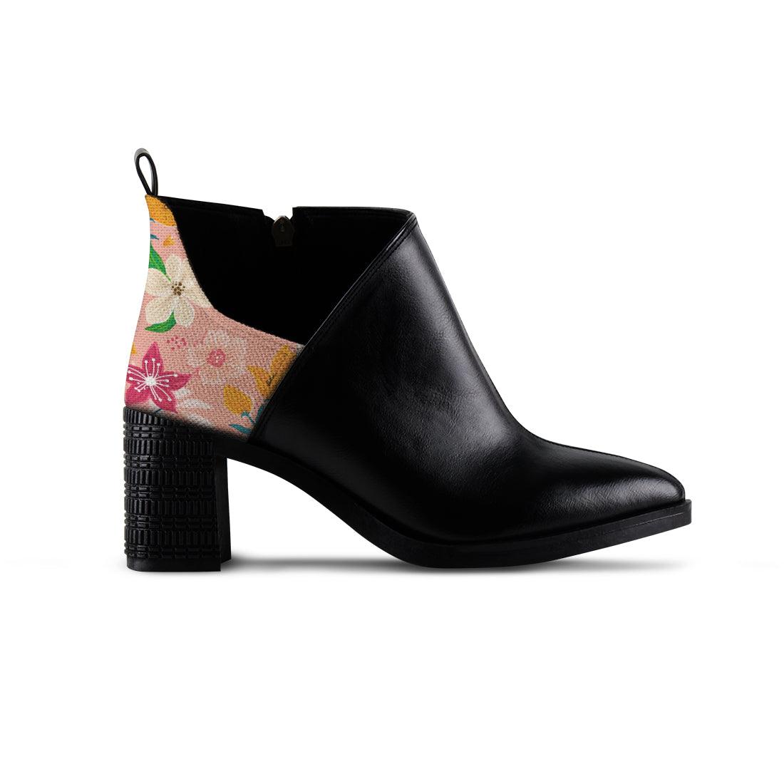 One Side Bootie Pinky Floral - CANVAEGYPT