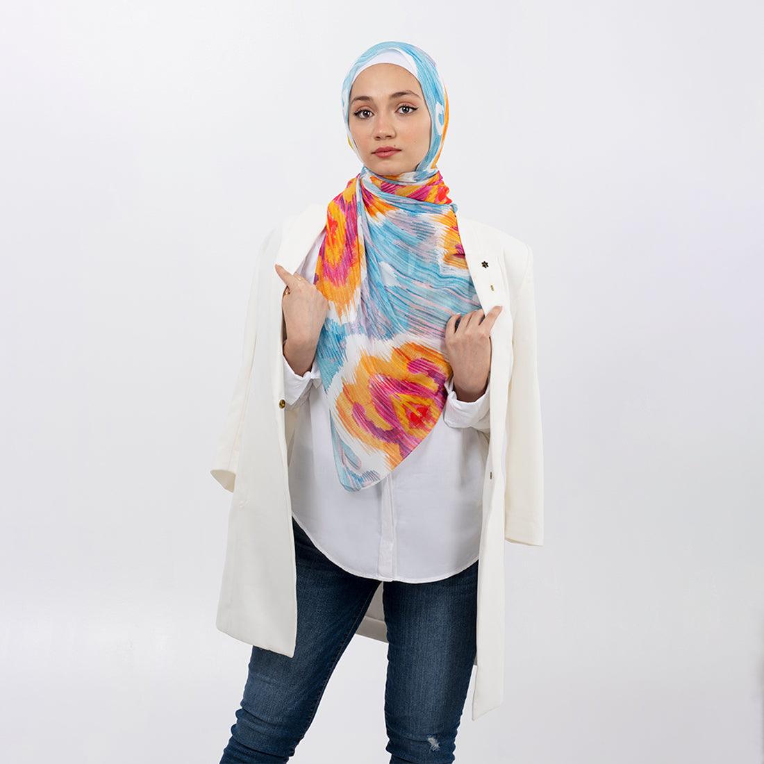 Hijab Scarf Purple blossom - CANVAEGYPT