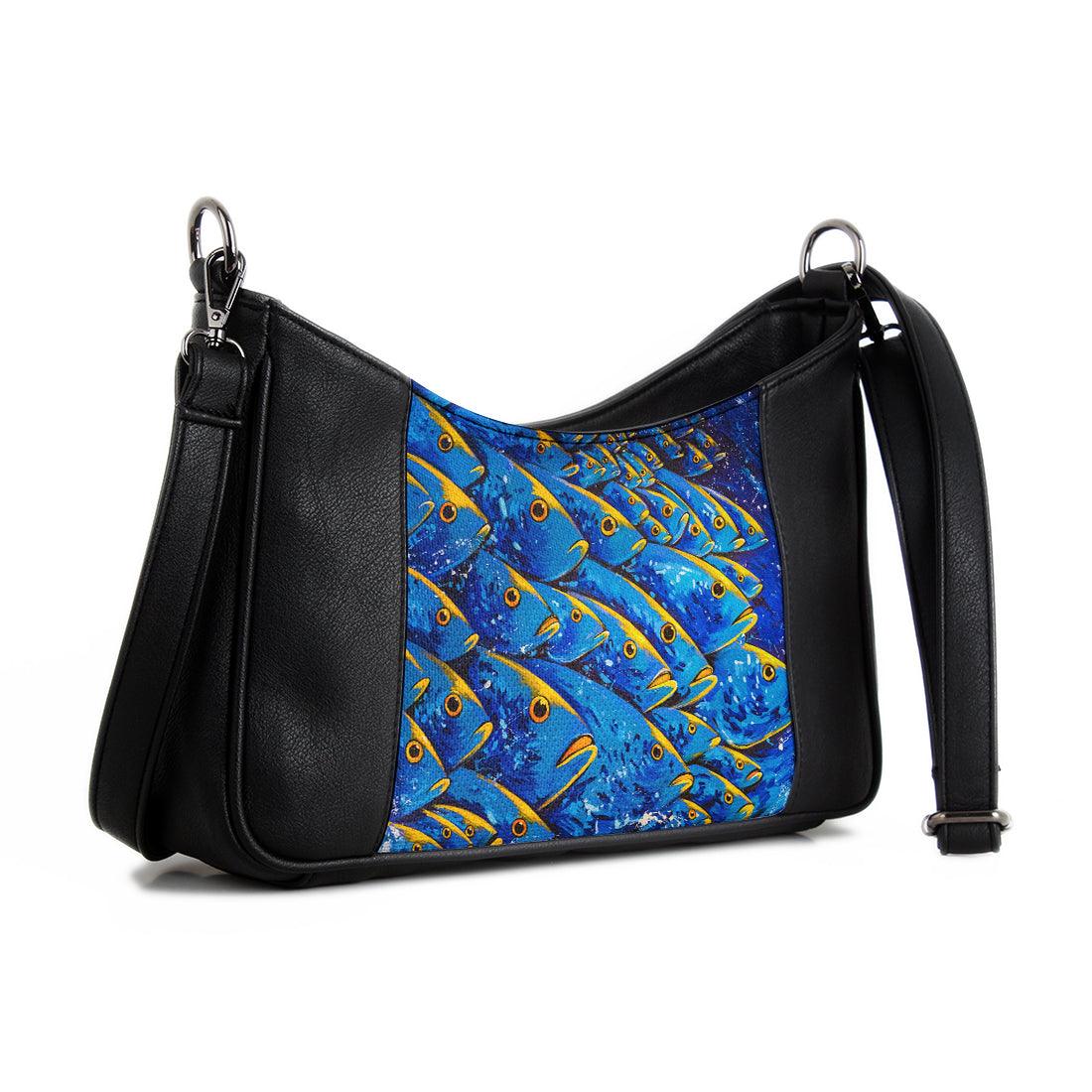 Retro Cross bag Blue Fishes - CANVAEGYPT