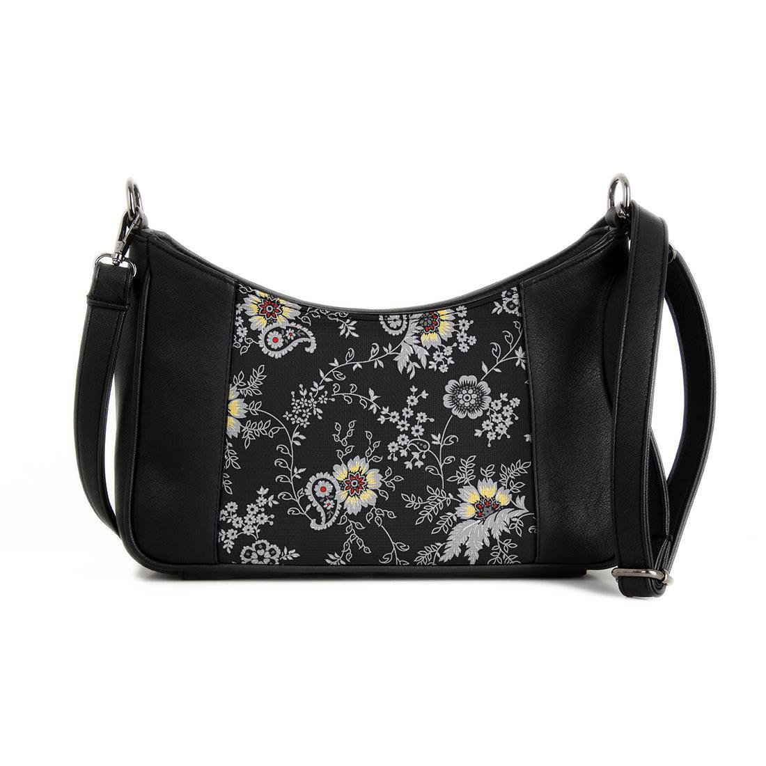 Retro Cross bag Black Roses - CANVAEGYPT
