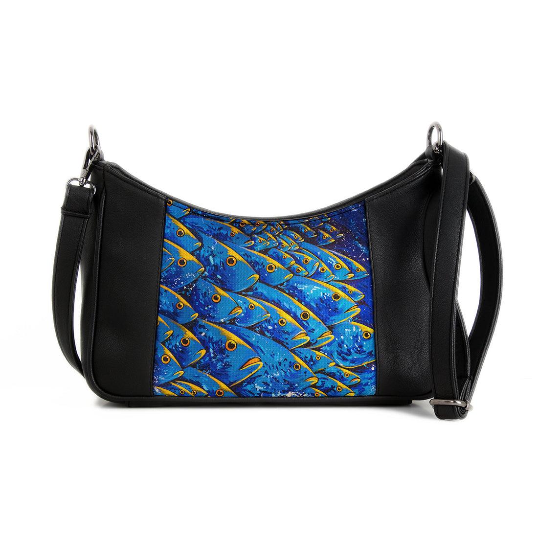 Retro Cross bag Blue Fishes - CANVAEGYPT