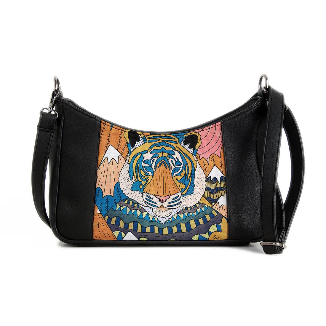 Retro Cross bag Tiger in the mountains - CANVAEGYPT