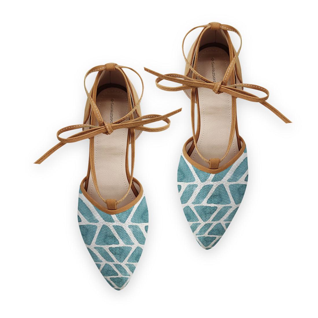 Rope tie Sandal African Blue - CANVAEGYPT