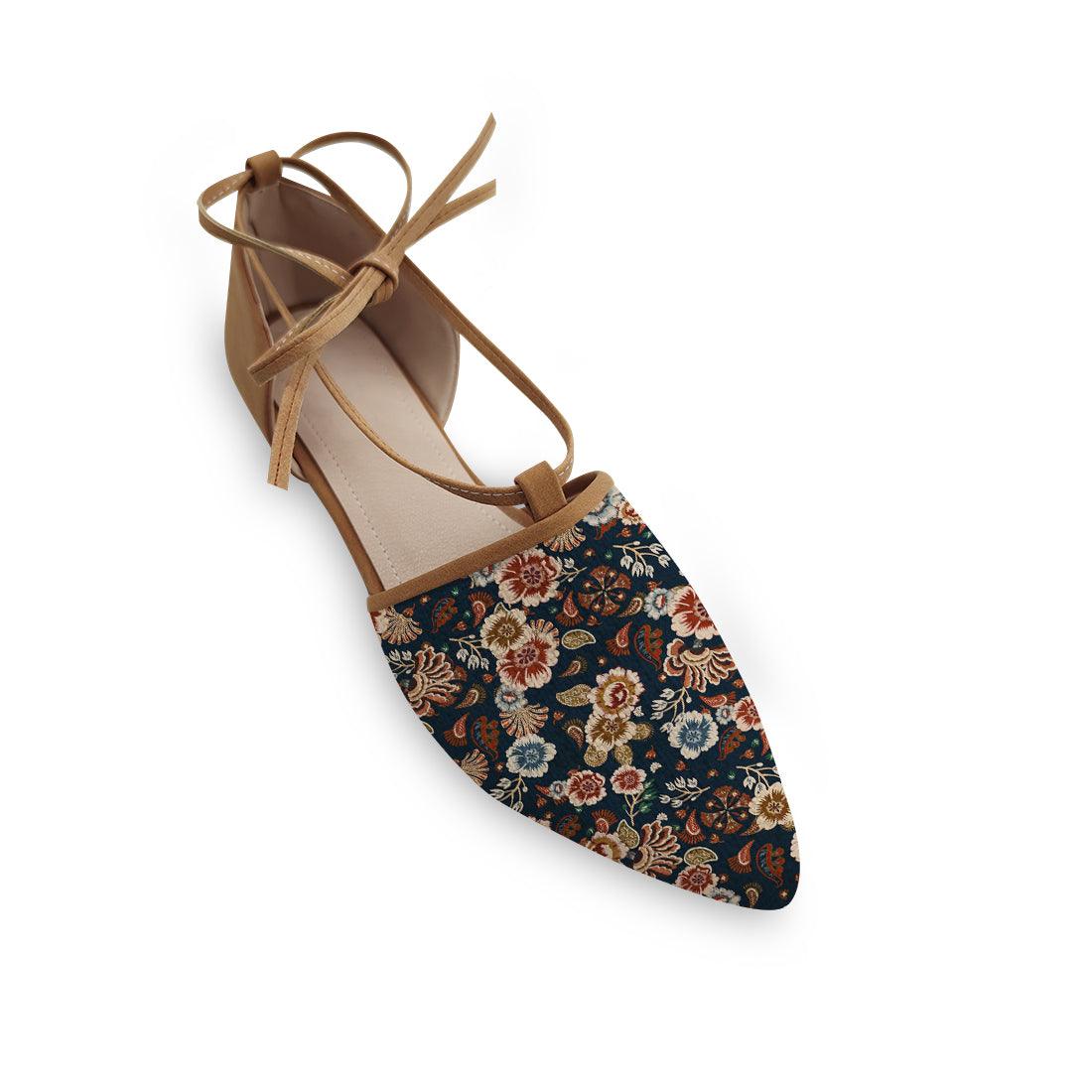 Rope tie Sandal continuo floral - CANVAEGYPT