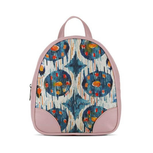 Rose O Mini Backpacks Blue circle - CANVAEGYPT