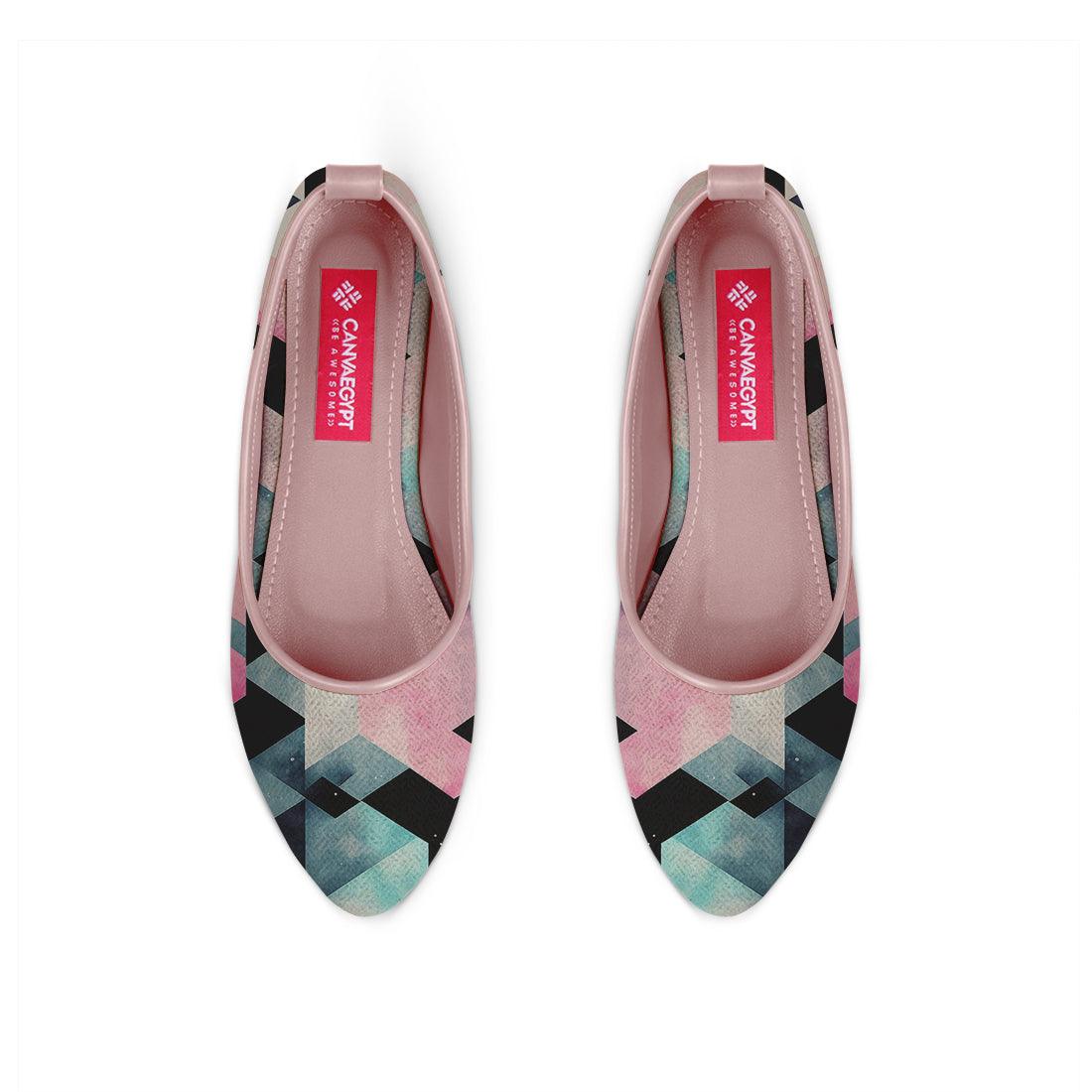 Rose Round Toe Shoe Colorful Patterns - CANVAEGYPT