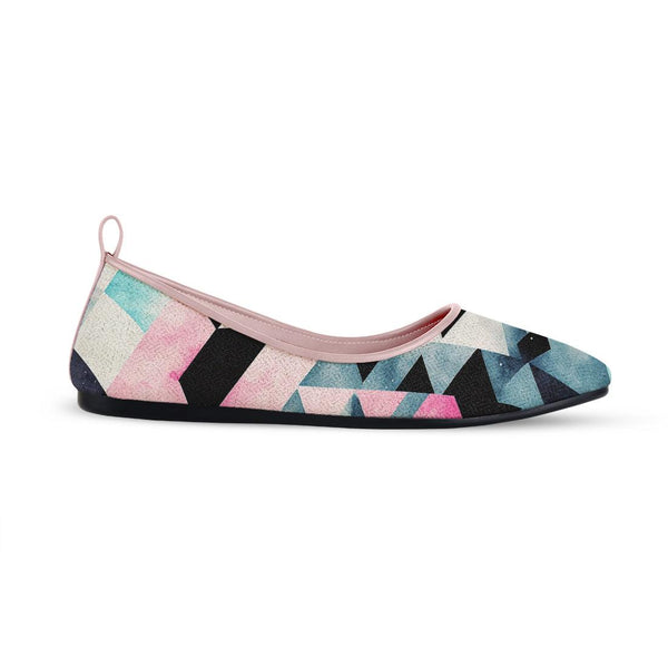 Rose Round Toe Shoe Colorful Patterns