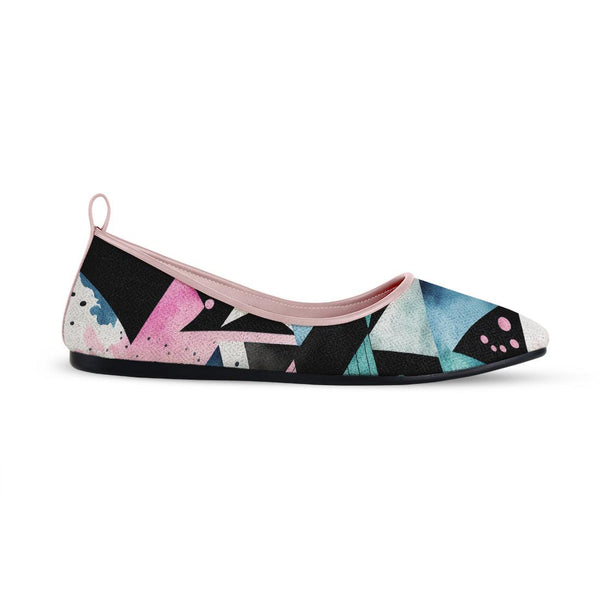 Rose Round Toe Shoe Crossed