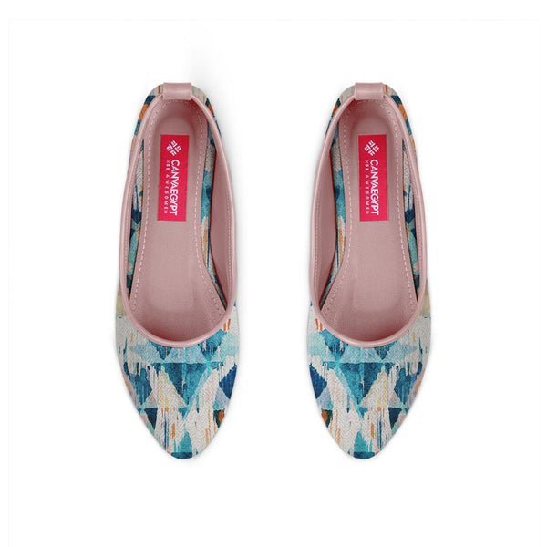 Rose Round Toe Shoe Happy blue - CANVAEGYPT