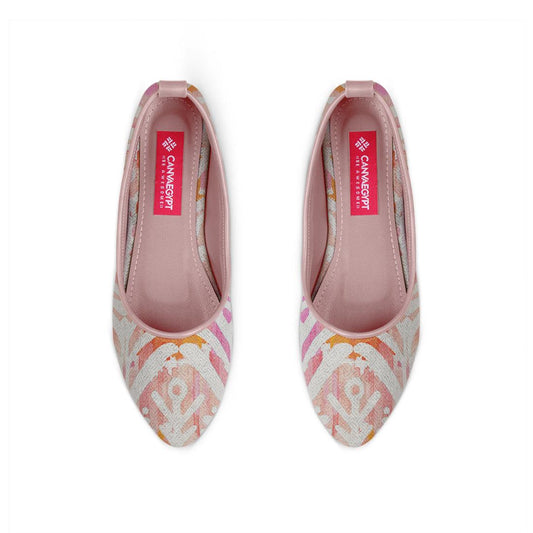 Rose Round Toe Shoe Rose ikat - CANVAEGYPT