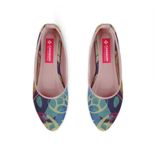 Rose Round Toe Shoe Sea Herbs - CANVAEGYPT