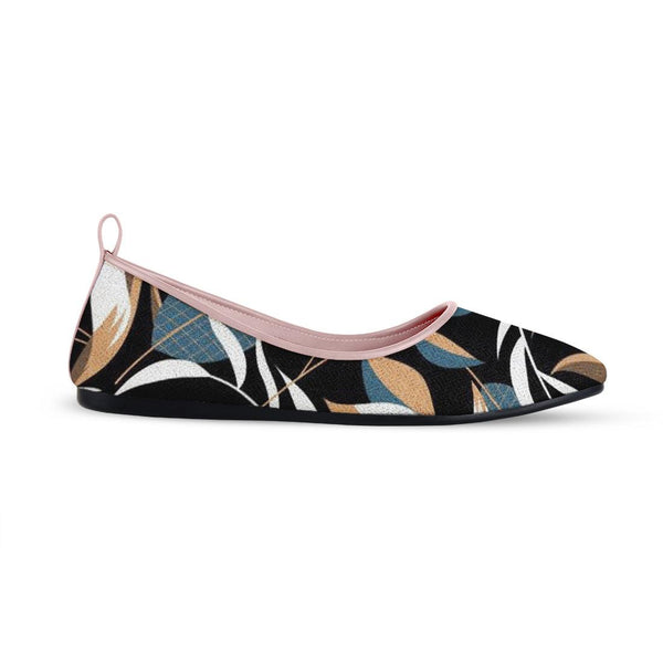 Rose Round Toe Shoe Leaves