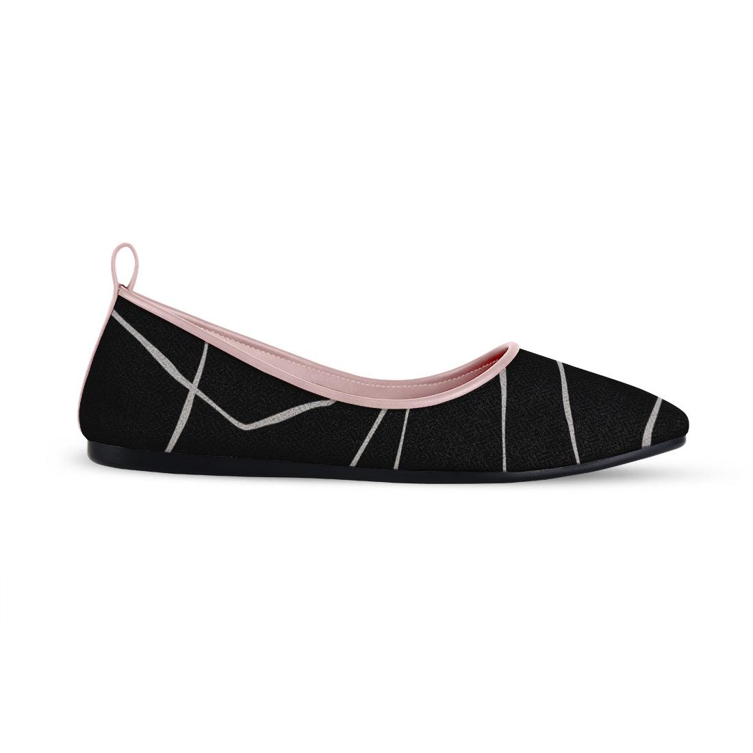 Rose Round Toe Shoe Line in black - CANVAEGYPT