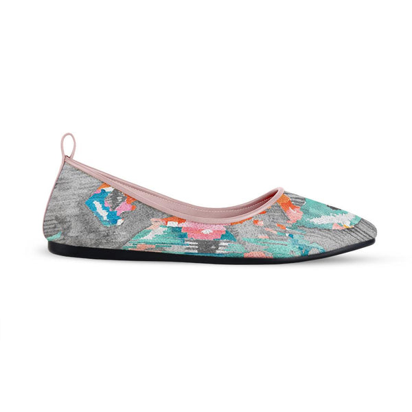 Rose Round Toe Shoe Rainy day