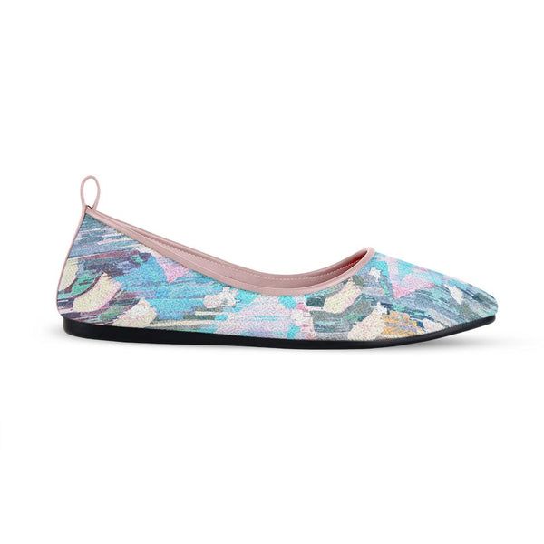 Rose Round Toe Shoe Vibrant purple