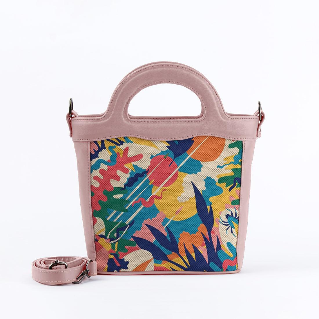 Rose Top Handle Handbag Abstract - CANVAEGYPT
