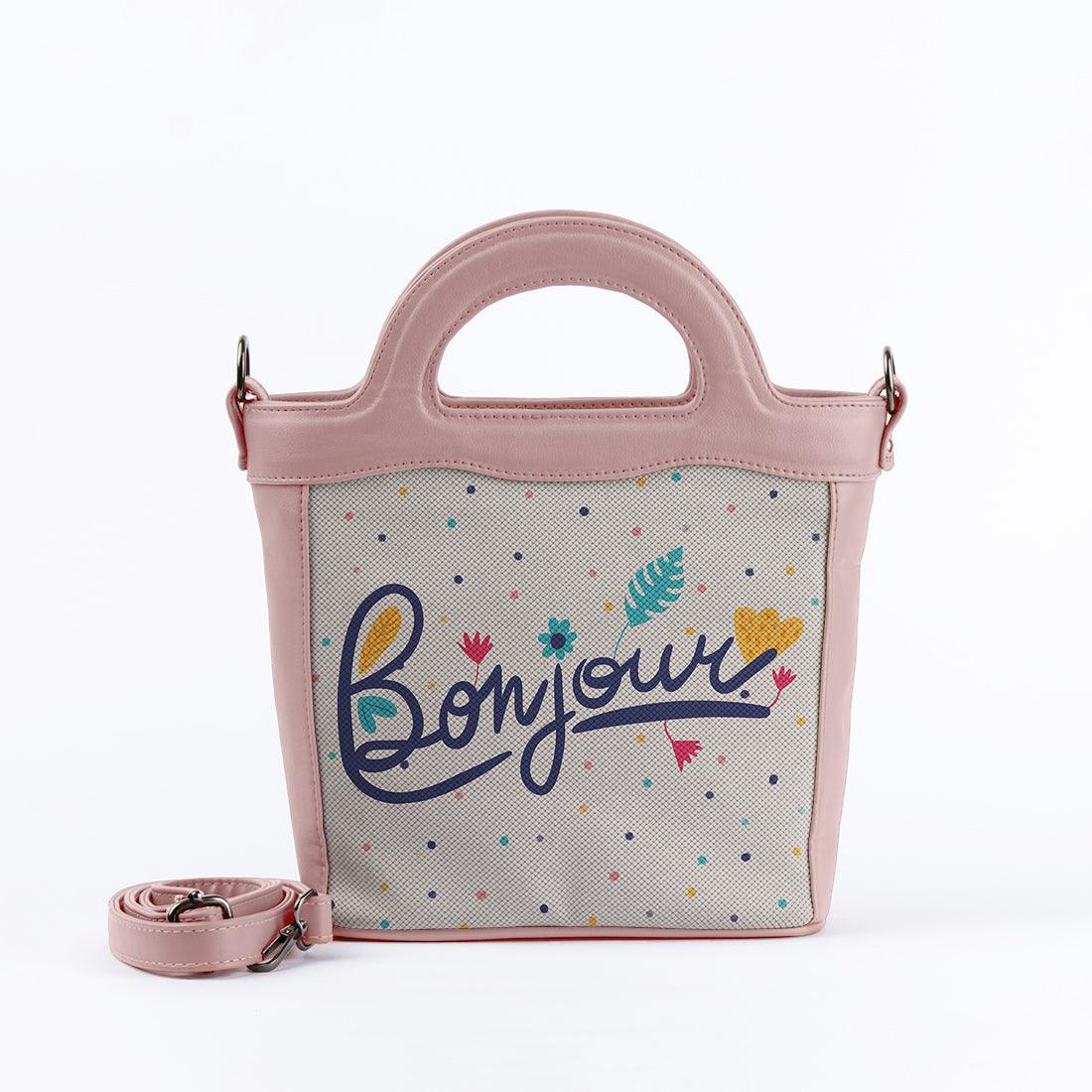 Rose Top Handle Handbag Bonjour - CANVAEGYPT
