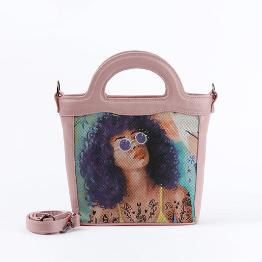Rose Top Handle Handbag Flamingo Queen - CANVAEGYPT