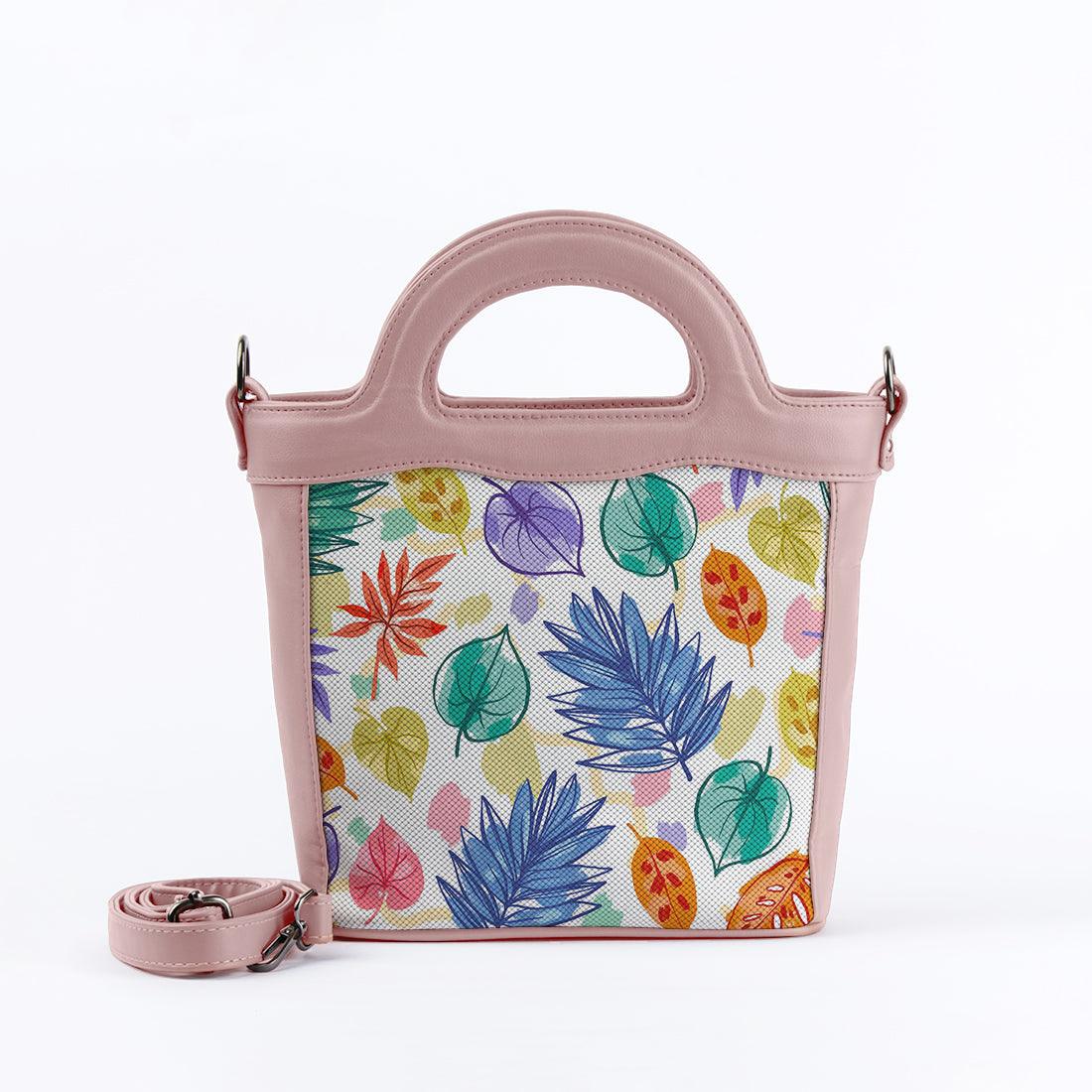 Rose Top Handle Handbag Floray Art - CANVAEGYPT