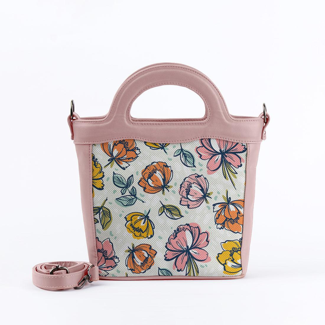 Rose Top Handle Handbag Little Roses - CANVAEGYPT