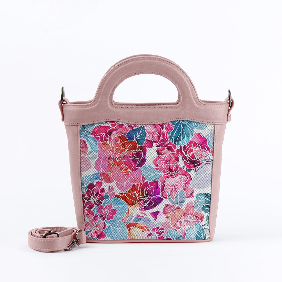 Rose Top Handle Handbag Red Roses - CANVAEGYPT