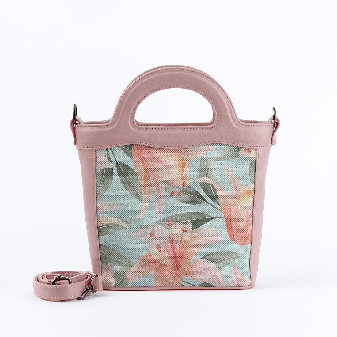 Rose Top Handle Handbag Roses - CANVAEGYPT