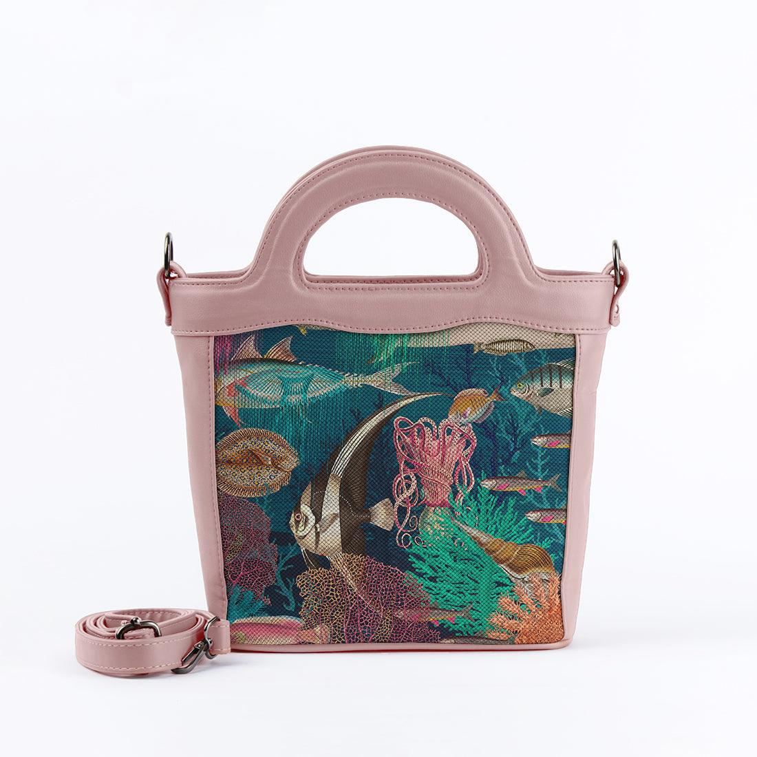 Rose Top Handle Handbag Sea Life - CANVAEGYPT