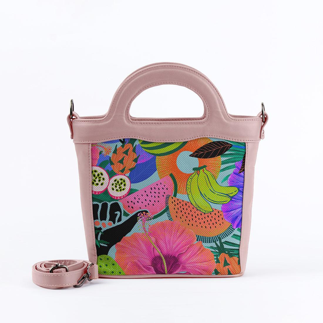 Rose Top Handle Handbag Summer Pattern - CANVAEGYPT