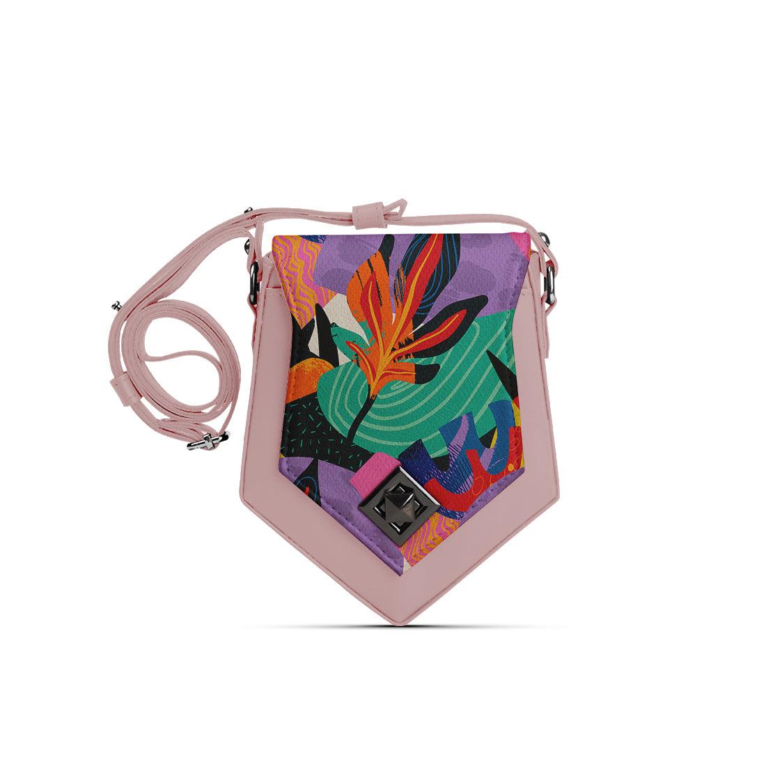 Rose Triangles Crossbag Colored Flowers - CANVAEGYPT