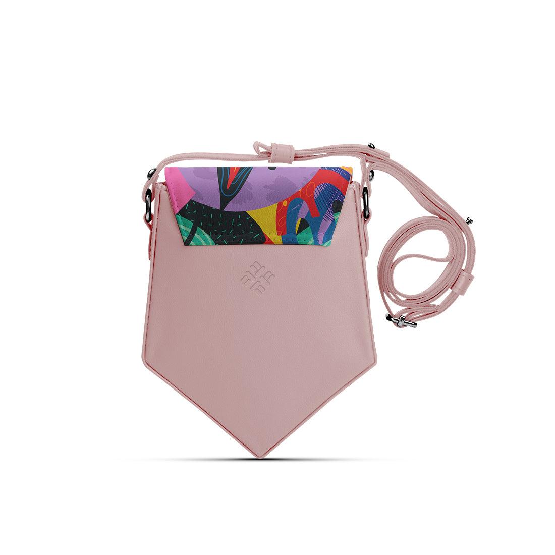 Rose Triangles Crossbag Colored Flowers - CANVAEGYPT