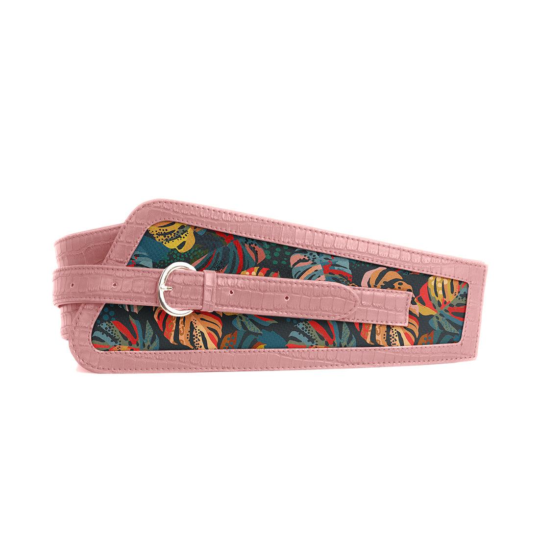 Rose Women's Belt Big Leafs - CANVAEGYPT