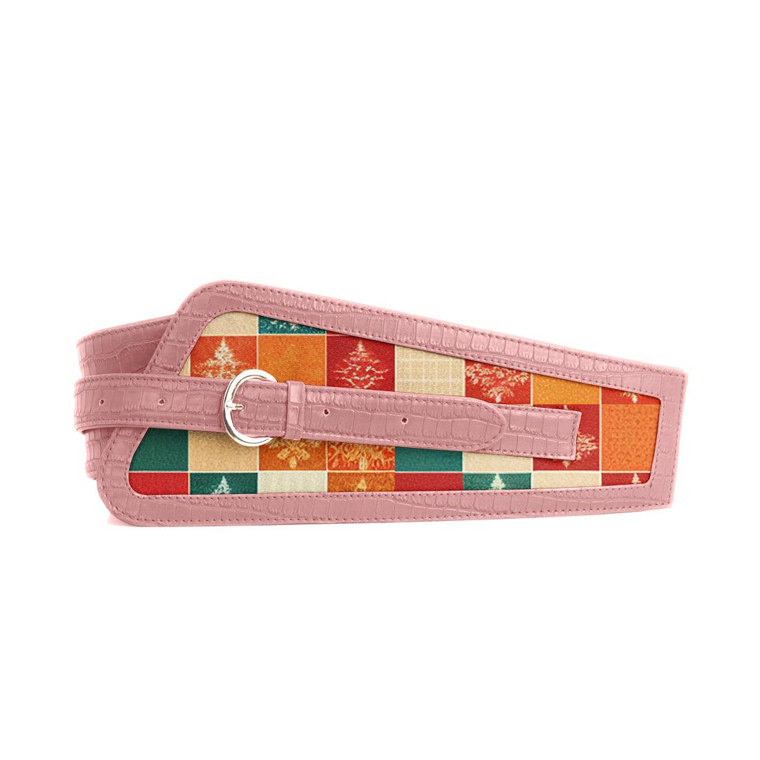 Rose Women's Belt Christmas Pattern - CANVAEGYPT