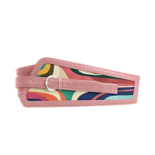 Rose Women's Belt Rivers Colors - CANVAEGYPT