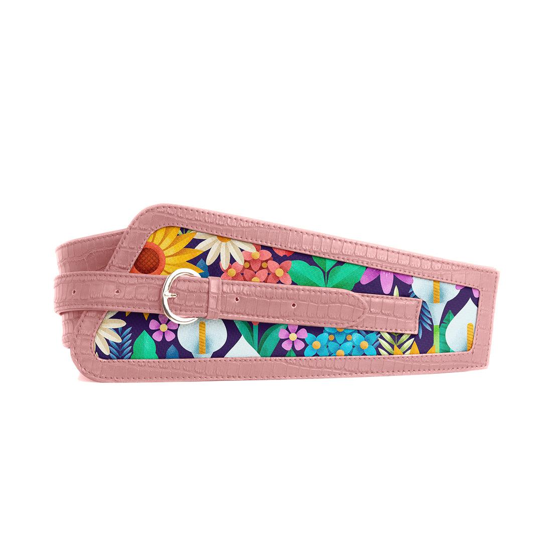 Rose Women's Belt Standing Flowers - CANVAEGYPT