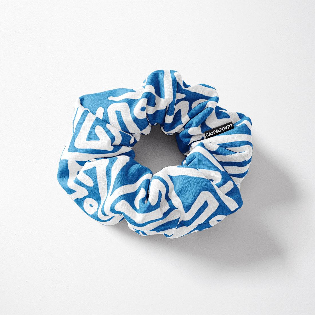 Scrunchie Blue Seamless - CANVAEGYPT