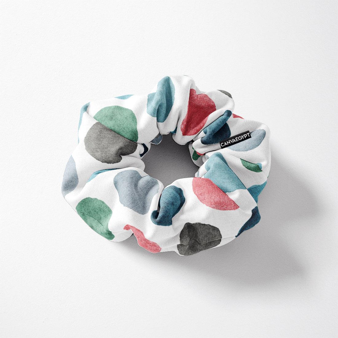 Scrunchie Colors Dots - CANVAEGYPT
