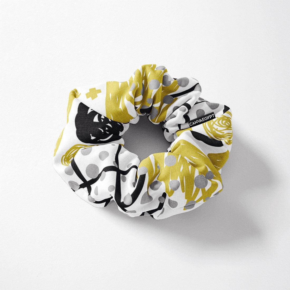 Scrunchie Handcraft Golden - CANVAEGYPT