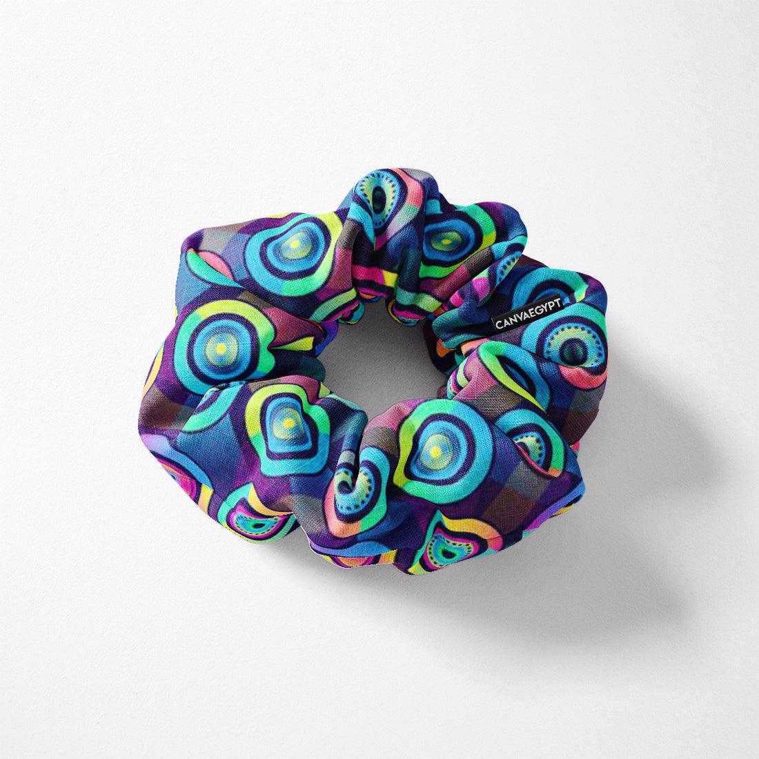 Scrunchie Neon Circles - CANVAEGYPT