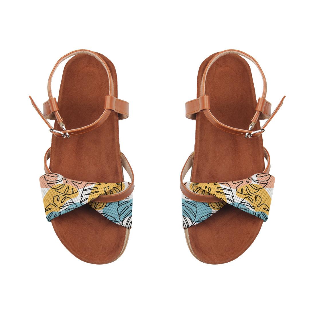 Slide Strap Sandals Abstract - CANVAEGYPT