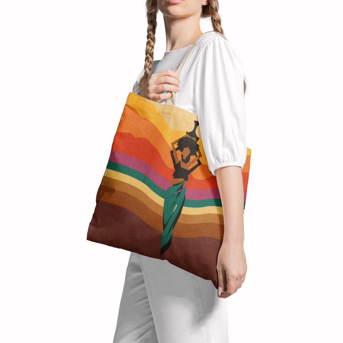 Tote Bag African Lady - CANVAEGYPT