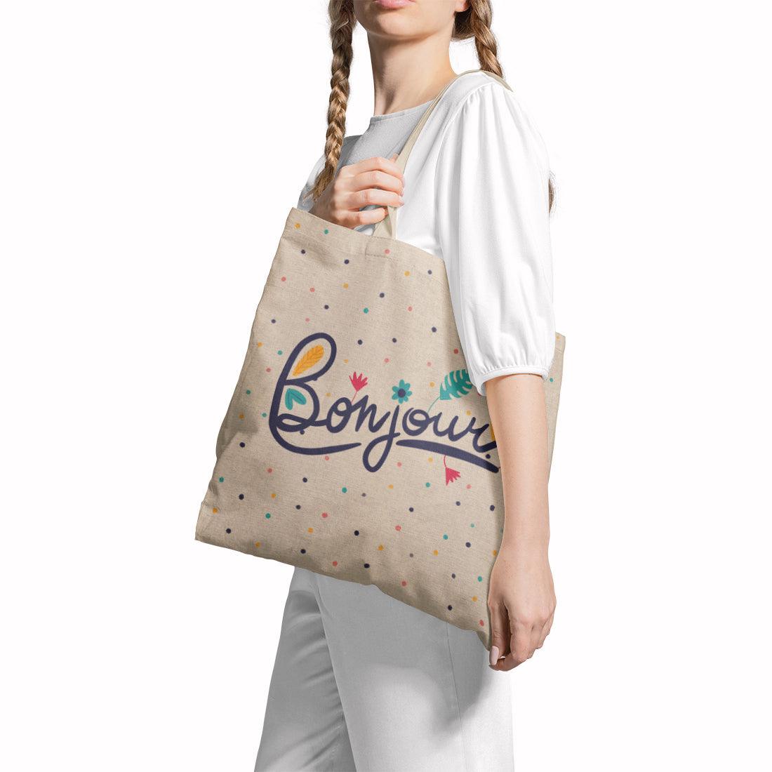 Tote Bag Bonjour - CANVAEGYPT