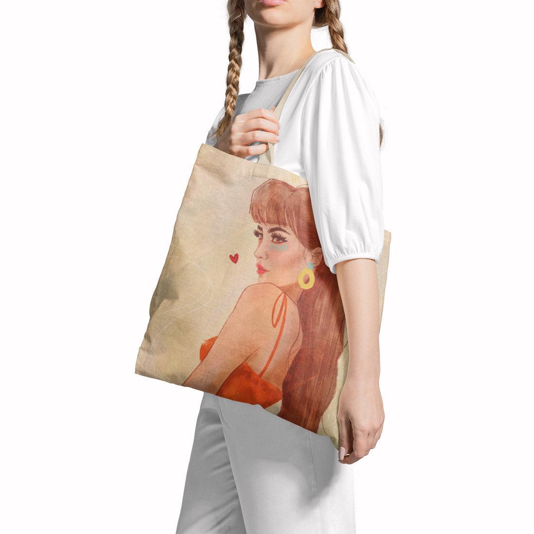 Tote Bag Brunette Beauty - CANVAEGYPT
