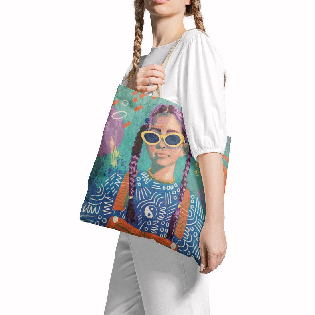Tote Bag Lilac locks - CANVAEGYPT