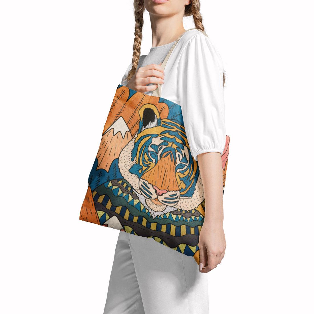 Tote Bag Tiger in the mountains