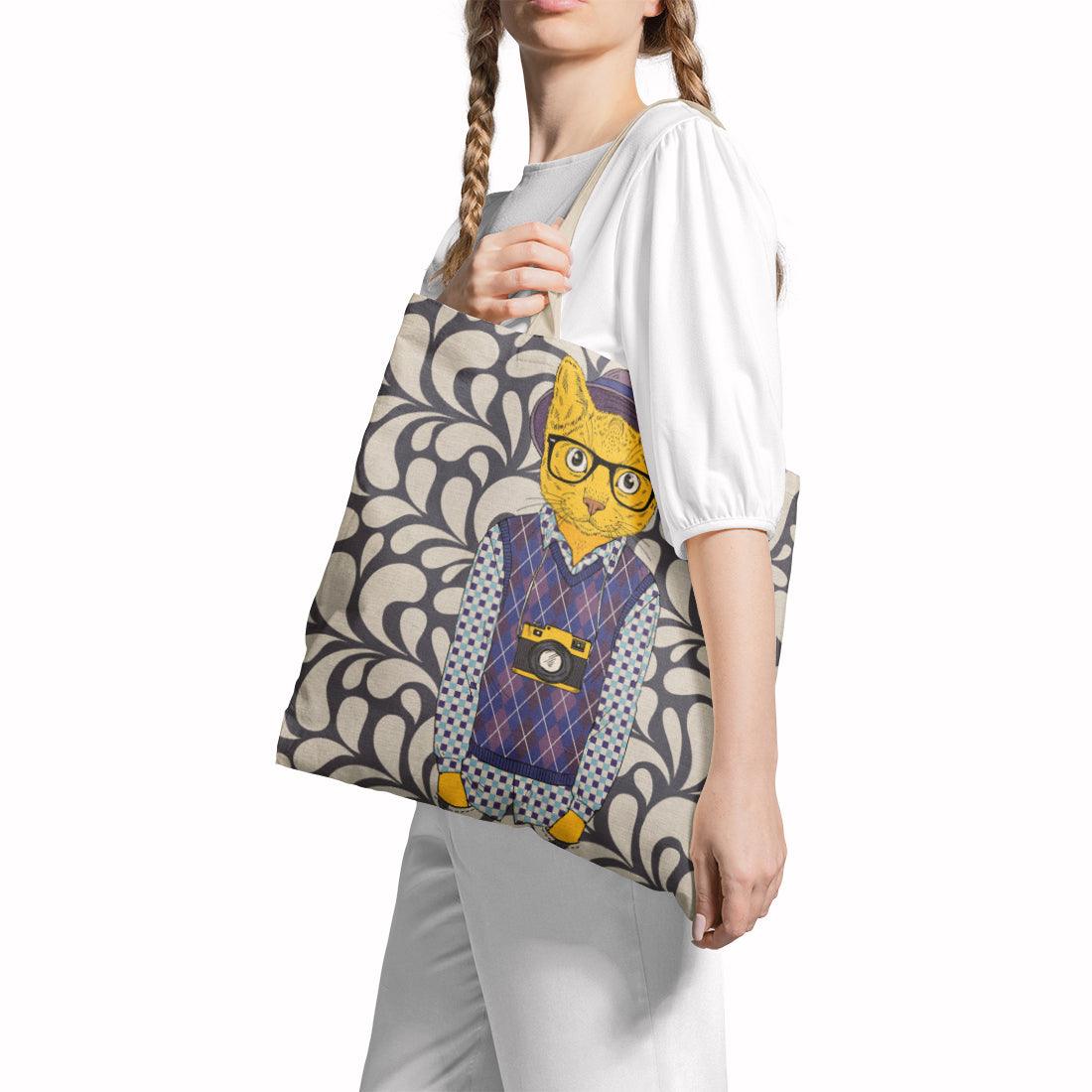 Tote Bag photographer cat - CANVAEGYPT