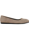 Tan Solid Round Toe