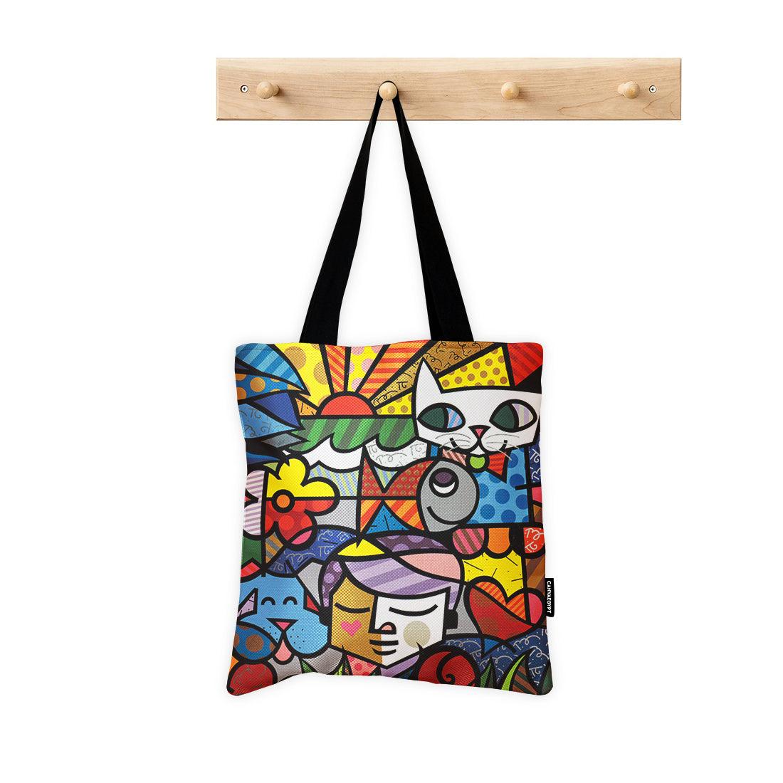 ToteBag Cartoon Abstract - CANVAEGYPT