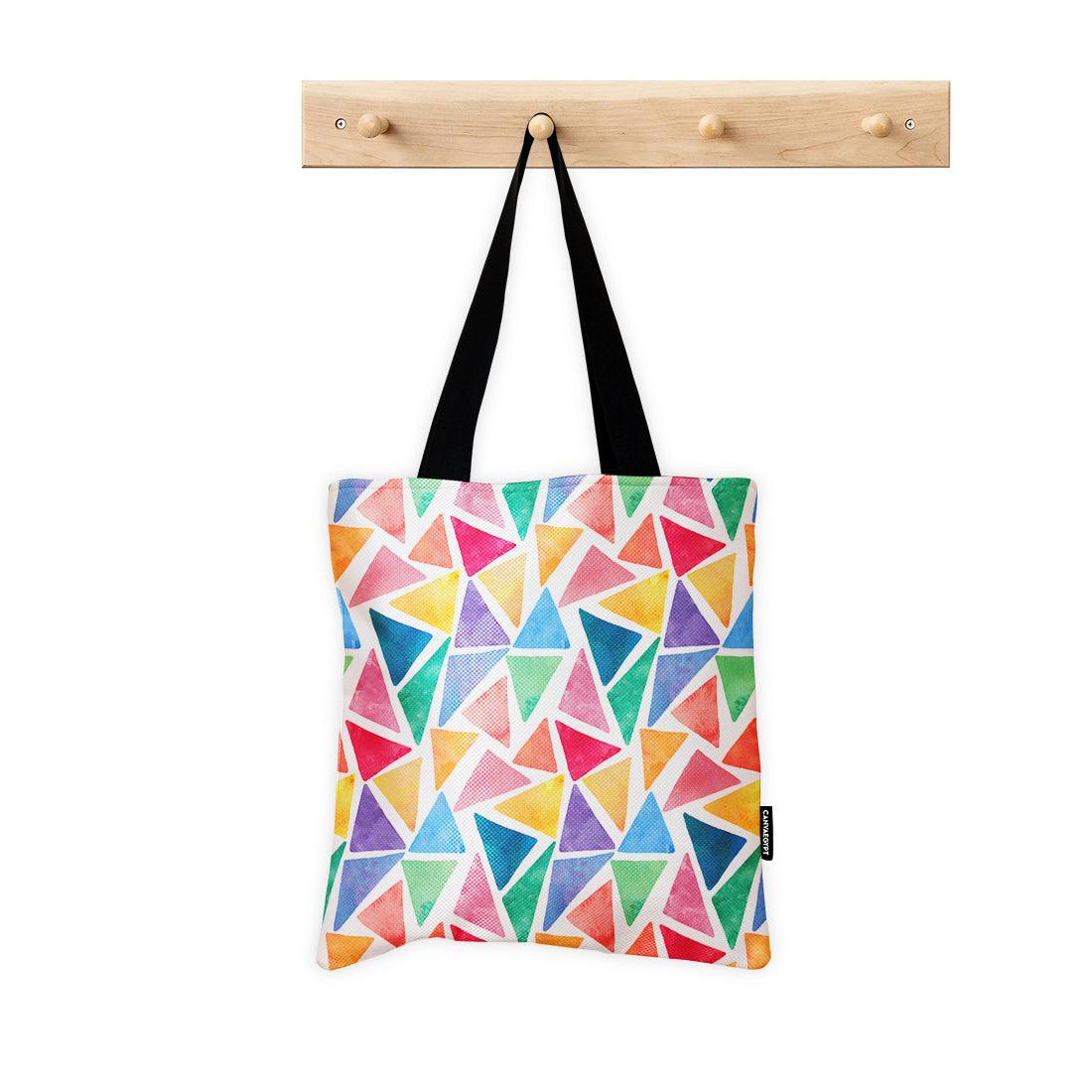 ToteBag Colorful Triangels - CANVAEGYPT